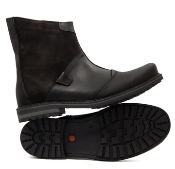 БОТИНКИ МУЖСКИЕ ВОЕННЫЕ БОТИНКИ ПОЛЬСКИЕ в стиле милитари из натуральной кожи 553 39