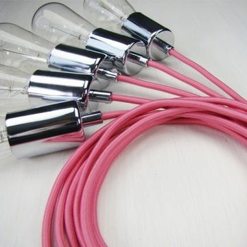 Oprawka e27 do żarówki do lampy chromowana