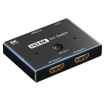 Rozdzielacz HDMI 2.1 SWITCH Przełącznik 8K 60Hz