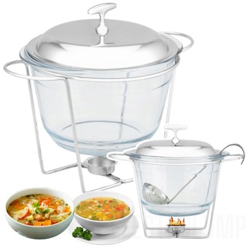 Waza Do Zupy Naczynie Zaroodporne Z Podgrzewaczem Naczynie do Potraw