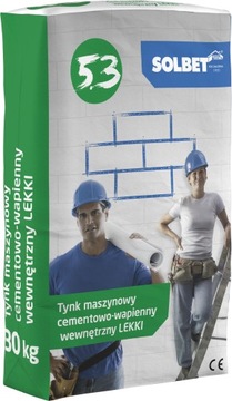 Tynk maszynowy wewnętrzny SOLBET lekki 5.3, 30 kg