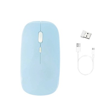 Bezprzewodowa mysz komputerowa Bluetooth z pasmem radiowym - CTMM (Niebiesk