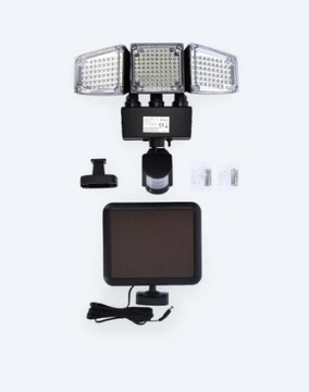 Lampa uliczna 10 W 1000 lm zasilanie solarne