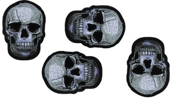 НАШИВКА ДЛЯ ВЫШИВКИ ЧЕРЕПА ТЕРМОАППЛИКАЦИЯ 10,6смx7,5см Q5