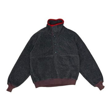 WOOLRICH SZARA BLUZA POLAROWA HALF ZIP VINTAGE