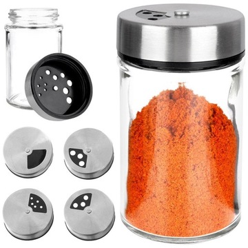 Кухонный контейнер SPICE с ситечком, стеклянное ситечко для специй, 100 мл