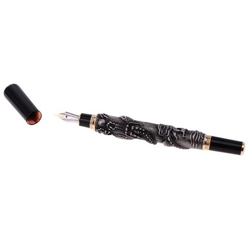 Перьевая ручка Jinhao Chinese Dragon / Коричневый Basso Relievo Medium
