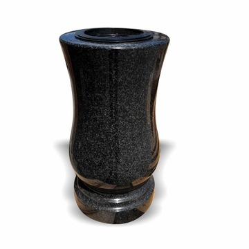 Wazon Granitowy Tulipan Szary 28cm