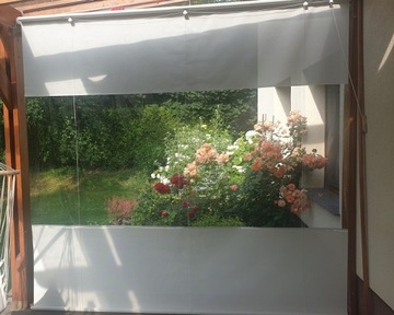 ROLETA FOLIA PVC SCREEN NA TARAS BALKON ALTANĘ WODOODPORNA 150-199/250 cm