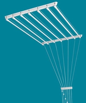 SUSZARKA SUFITOWA MARS ŁAZIENKOWA 7-Prętów dł120cm