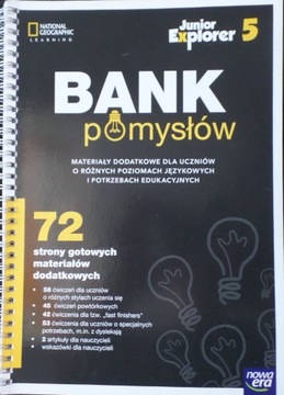 Junior Explorer 5 Bank pomysłów materiały dydaktyczne