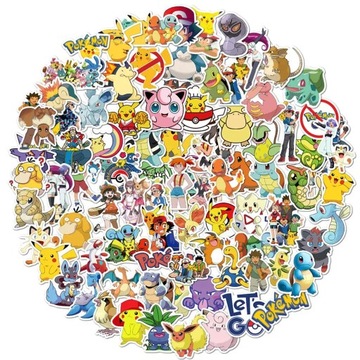 Наклейки POKEMON Pikachu, 100 шт., новые, большие, ДЛЯ НАСТЕННОГО НОУТБУКА, ПЛАНШЕТА и т. д.