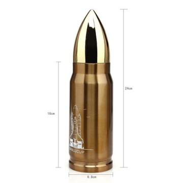 ТЕРМОС АРТИЛЛЕРИЙСКИЙ РАКЕТНЫЙ ВОЕННЫЙ ПАТРУЖ 350 ML