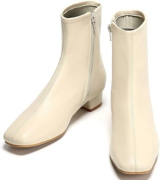 Botki damskie C.PARAVANO, kremowe, 38