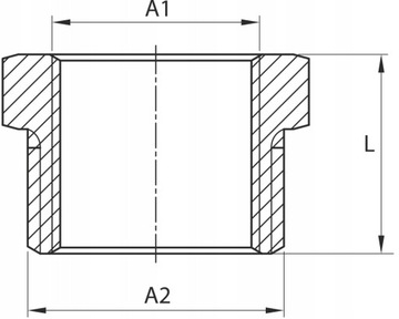 Латунный переходник для манометра 1/2 х 1/4