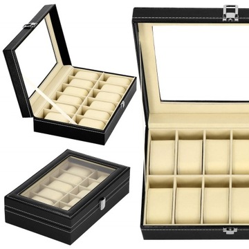 ОРГАНАЙЗЕР ДЛЯ ЧАСОВ, 12 шт., JEWELRY BOX, ELEGANT BOX
