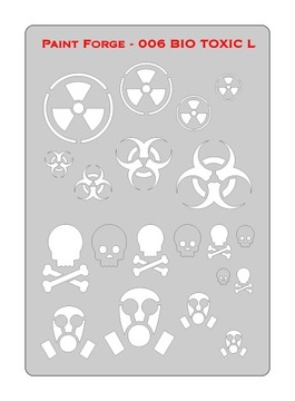 Wzornik szablon Paint Forge 006 M BIO TOXIC