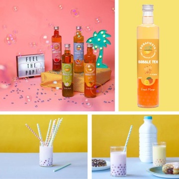 СИРОП BUBBLE TEA икорные шарики 4 вкуса пузырьковый чай своими руками 4х0,5л