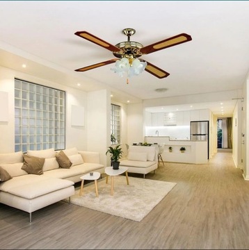 ЛЮСТРА ПОТОЛОЧНЫЙ ВЕНТИЛЯТОР ВЕНТИЛЯТОР 5X5 ЛАМПА