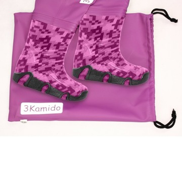 3Kamido Детские вейдерсы, вейдерсы, вейдерсы - CRAFT, розовый 29/30