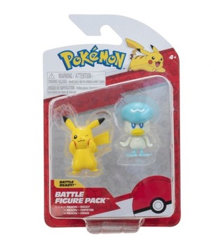 POKEMON BATTLE FIGURE PIKACHU I QUAXLY FIGURKI