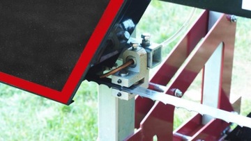 Trak tartak piła taśmowa taśmowy elektryczny 7,5kW 790mm osłona taśmy drewn