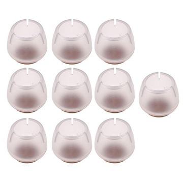 30 шт. прозрачные силиконовые чехлы для ног, фетровые подушечки