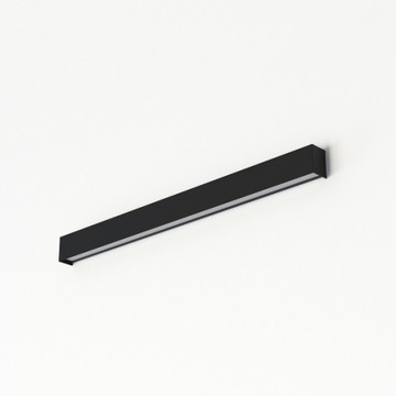 Nowodvorski kinkiet czarny STRAIGHT WALL LED M