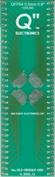 QFP64,LQFP64,TQFP64,VQFP64 0.50mm na DIP 0.9
