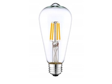 ŻARÓWKA LED FILAMENT E27 8W RETRO - BIAŁY CIEPŁY