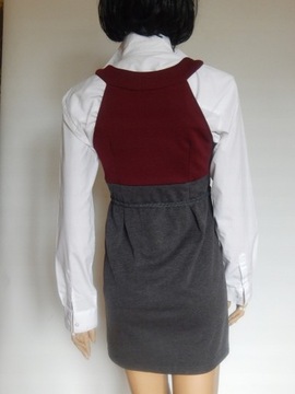CHERRY dzianinowa mini sukienka/tunika 34-36
