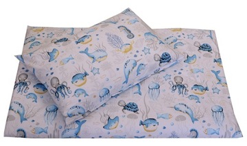 KOMPLET POŚCIEL DO ŁÓŻECZKA 120x60 DZIECIĘCA NIEMOWLĘCA 120x90 BAWEŁNA