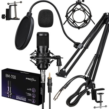 Студийный конденсаторный микрофон JACK Игровая подставка Фильтр Youtube Tiktok