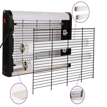 ИНСЕКТИЦИДНАЯ ЛАМПА ОТ КОМАРОВ, МОЛИ, МУХ, НАСЕКОМЫХ, МОЩНАЯ, БОЛЬШАЯ ЭЛЕКТРИЧЕСКАЯ ЛОВУШКА