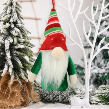 РОЖДЕСТВЕНСКАЯ ЕЛКА КУЛОН РОЖДЕСТВЕНСКОЕ УКРАШЕНИЕ Гном светодиодный украшение для рождественской елки