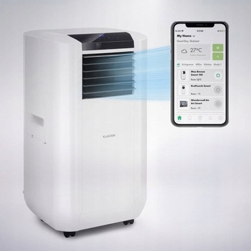 Klarstein Klimatyzator 4w1 15000BTU osuszacz 4,4kW pilot WIFI biały