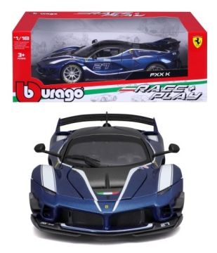 BBURAGO 1:18 FERRARI FXX-K EVO синій металева модель
