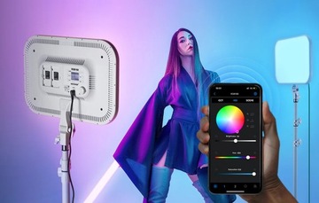 НАБОР ДЛЯ ФОТОГРАФИИ NEEWER ДВЕ СВЕТОДИОДНЫЕ ЛАМПЫ RGB 60 Вт + ШТАТИВЫ