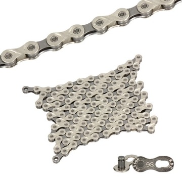 ŁAŃCUCH ROWEROWY KMC X-9 9-SPEED 114 LINKS 9S 9RZ 114 OGNIW X-9 + SPINKA