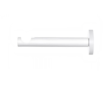 KARNISZ POJEDYNCZY BIAŁY 160CM DLA NOWOCZESNYCH WNĘTRZ - CYLINDER FREZ