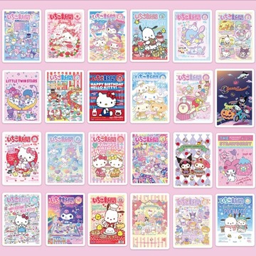 100 sztuk Sanrio karty naklejki Kuromi