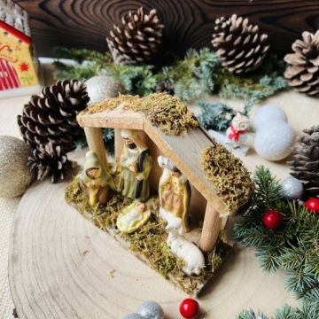 Рождественская конюшня, Вертеп, Святое семейство, Статуэтка, Елочные украшения