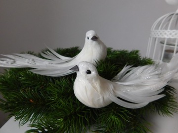 ДЕКОРАТИВНЫЕ ПТИЦЫ НА ЕЛКУ, 12 штук красивых украшений!