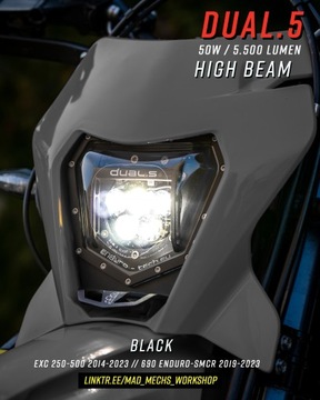 СВЕТОДИОДНАЯ ЛАМПА DUAL.5 KTM 690 2019-2021 ЧЕРНАЯ