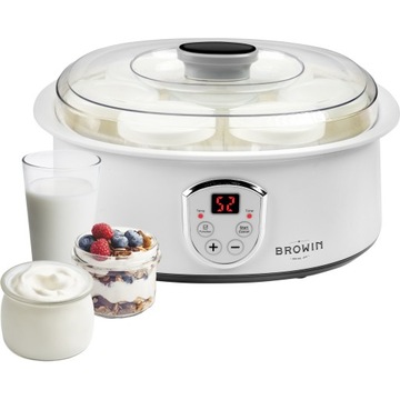 Jogurtownica 1,3L 20W termostat + 7x SŁOIKI 20-60°C TIMER