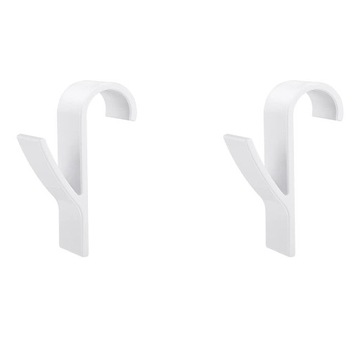 2x крючок для полотенец, вешалка для радиатора для ванной комнаты, белый, 2 шт.