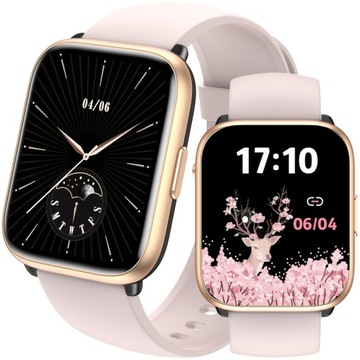 SMARTWATCH ZEGAREK DAMSKI POLSKIE MENU WODOODPORNY SMS FB + 2 PASKI GRATIS