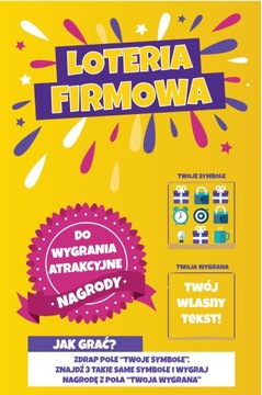 LOTERIA FIRMOWA ZDRAPKA prezent pracowników ŚWIĘTA