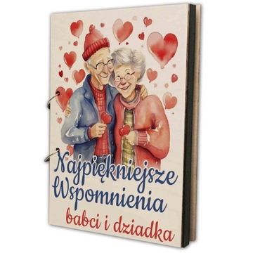 PIONOWY ALBUM NA DZIEŃ BABCI DZIADKA PREZENT DLA BABCI I DZIADKA