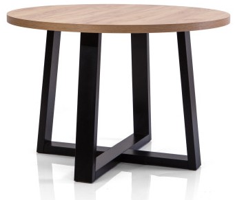 Rozkładany stół LOFTOWY STL91 /1 okrągły 100 cm